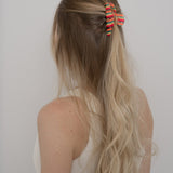 Hair Claw - Rainbow Stripe