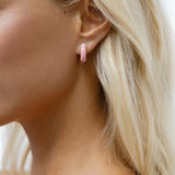 LIGHT PINK CHUNKY HOOPS