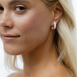 LIGHT PINK CHUNKY HOOPS