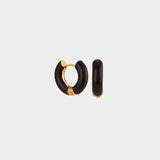 Black Chunky Hoops