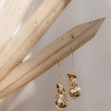 Gold Pearl Drop Earrings