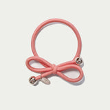 Hair Tie Gold Bead - Dusty Rose
