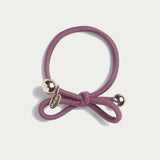 Hair Tie Gold Bead -  Mauve