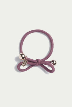 Hair Tie Gold Bead -  Mauve
