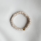 Thin Silk Scrunchie - Champagne