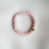 Thin Silk Scrunchie - Light Pink