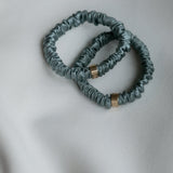 Thin Silk Scrunchie - Sage