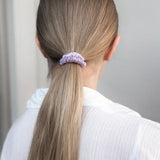 Thin Silk Scrunchie - Lilac