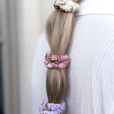 Thin Silk Scrunchie - Lilac