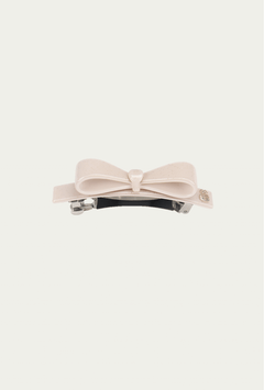 Bow Clip - Sparkling Nude Pink