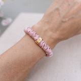 Thin Silk Scrunchie - Dusty Rose