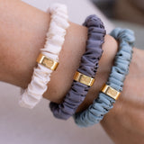 Thin Silk Scrunchie - Sage