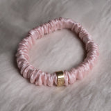 Thin Silk Scrunchie - Light Pink