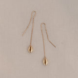 Gold Shell Drop Earring