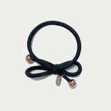 Hair Tie Gold Bead - Ink Blue